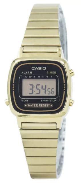 Casio Digital Acero Inoxidable Alarma Temporizador La Wga Df Reloj