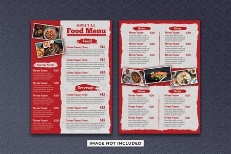 Premium Psd Restaurant Menu Template