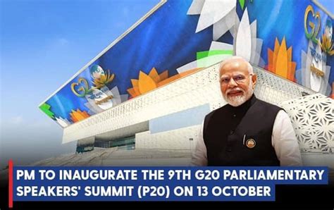 Pm To Inaugurate The Th G Parliamentary Speakers Summit P On