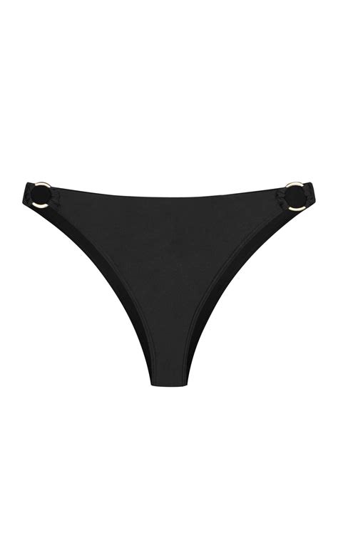 Plus Size Black Bikini Brief Evans