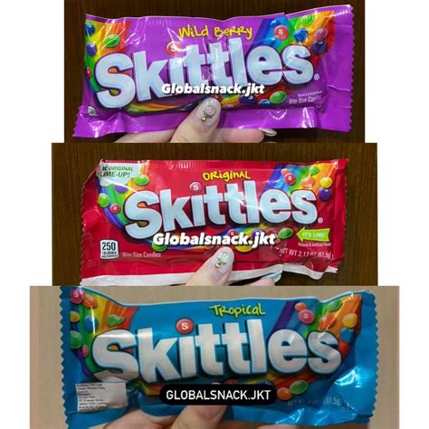 Jual Skittles Candy Tropical Skittles Wild Berry Skittles Original
