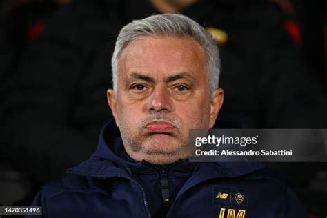 Josè Mourinho Head Coach Of As Roma Looks On During The Serie A Match