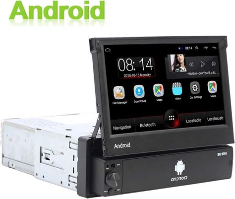 Android Autoradio Din Gps Camecho Pouces Flip Out Cran Tactile