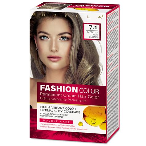 Крем-краска для волос Rubella Fashion Color 7.1 Темно-русый пепельный ...
