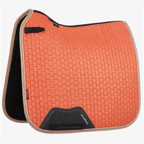 Lemieux Suede Dressage Saddle Pad Apricot Wadswick Ltd