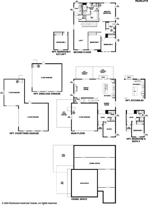 Richmond American Pearl Floor Plan Floorplans Click