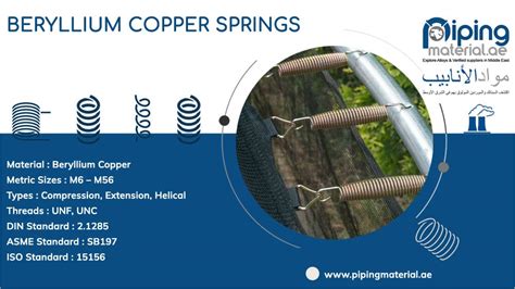 Beryllium Copper Springs C17200 Compression Spring Wire Suppliers