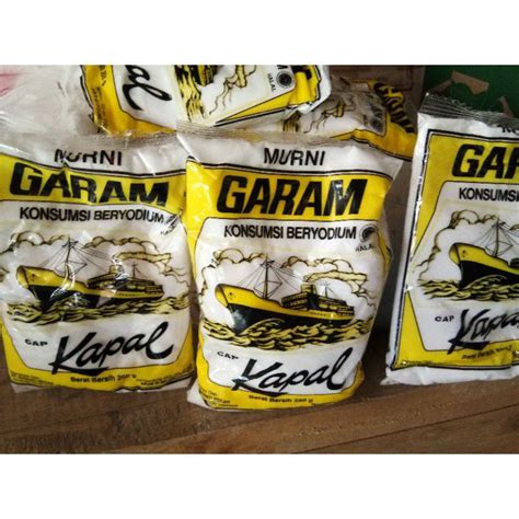 Jual Garam Dapur Garam Masak Cap Kapal Kemasan Gram Shopee Indonesia