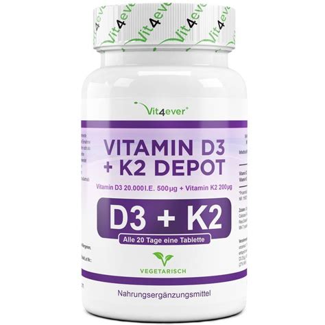 Witamina Blog Vitamin D3 20000 Ie Vitamin K2 200 Mcg