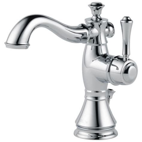 Delta Cassidy Chrome 1 Handle Single Hole Watersense Bathroom Sink Faucet With Drain At