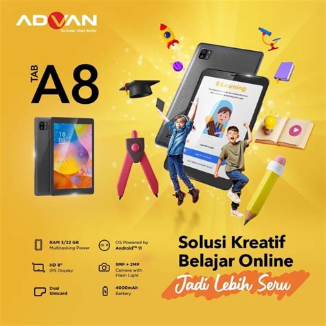 Jual Advan Tablet Tab Belajar A Ram Gb Advan Tab Xtab Ram Gb