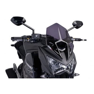 PUIG PARE BRISE NAKED N G SPORT POUR KAWASAKI Z FUMEE FONCE
