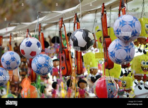 Toys On Display At Funfair Stock Photo Alamy