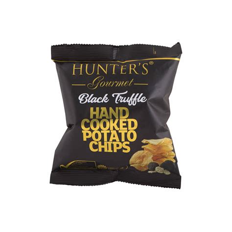 Hunters Gourmet Hand Cooked Potato Chips With Black Truffle 40 G