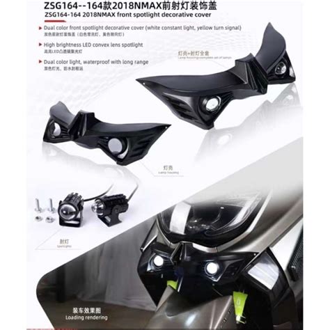 Promo Winglet Carbon Plus Lampu Tembak Yamaha Nmax Old Winglet Nmax