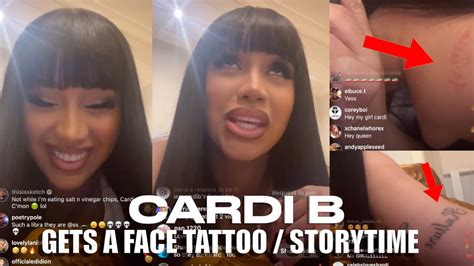 Top 65 Cardi B Face Tattoos Super Hot In Cdgdbentre