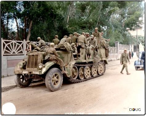 Ww Colourised Photos Deutsches Afrika Korps Dak Prisoners In A