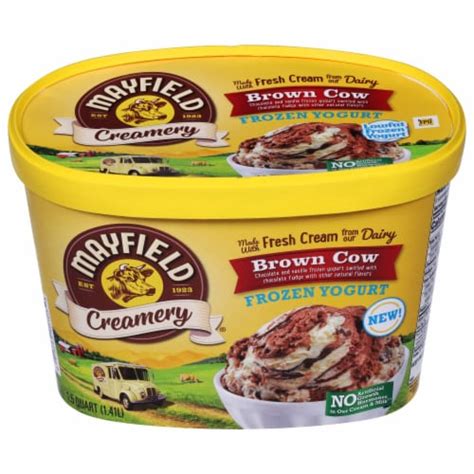 Mayfield Creamery Brown Cow Frozen Yogurt 1 5 Qt Kroger