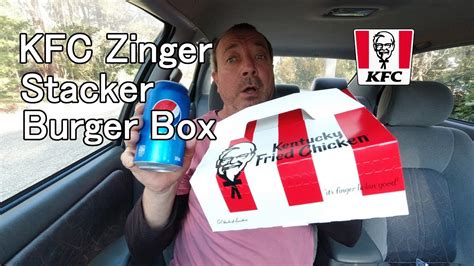 Kfc Zinger Stacker Burger Box Youtube