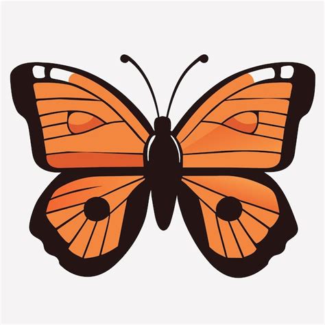 Ilustraci N Et Rea De La Mariposa Monarca Vector Premium