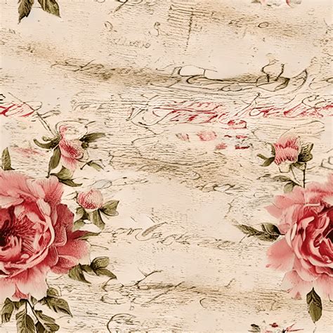 5D Elegant French Shabby Chic Decorative Wallpaper Creative Fabrica