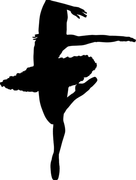 Silhouette of a person dancing on white background 44613785 Vector Art ...