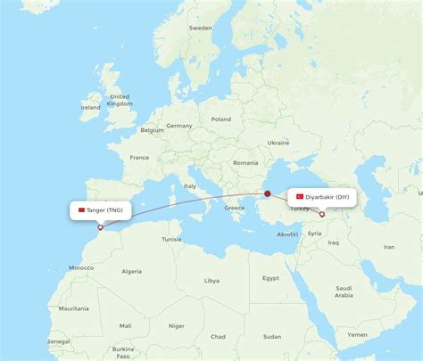 Flights From Diyarbakir To Tangier DIY To TNG Flight Routes