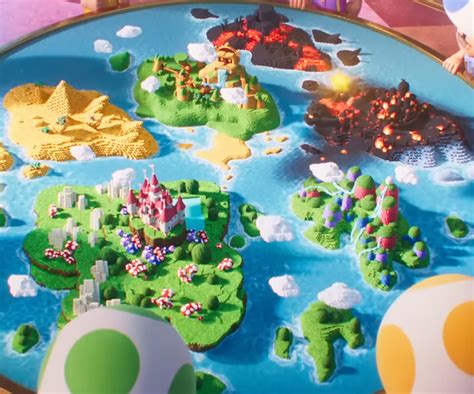 World Map In Super Mario Bros Movie Rmario