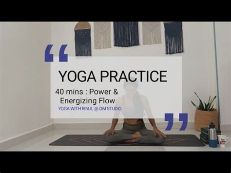 Yoga Practice Mins Power Energizing Yoga Class Youtube