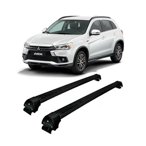 Rack De Teto Alum Nio Preto Mitsubishi Asx Todos Os Anos Longarina