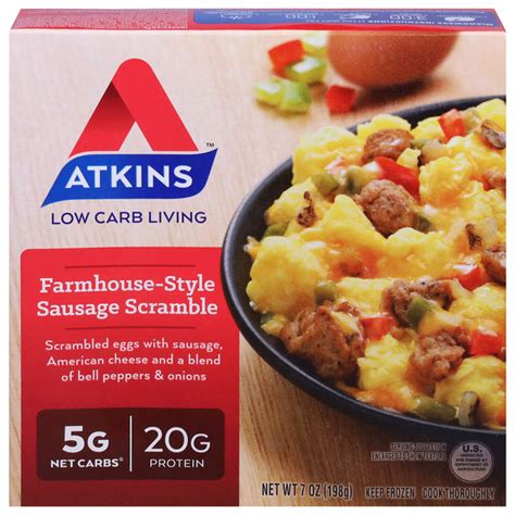 Save On Atkins Low Carb Farmhouse Style Sausage Scramble 20g Protein Frozen Meal Order Online