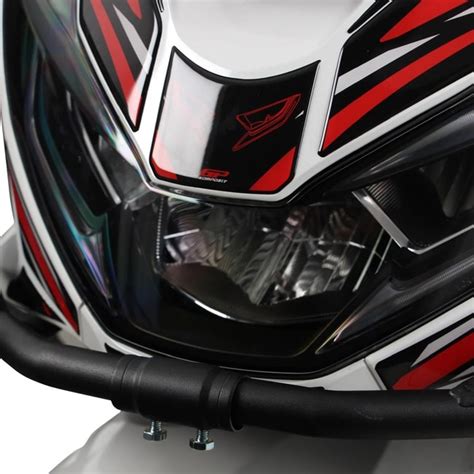 Gpk Frontal Stickers Set For Honda Pcx Black Red Moto