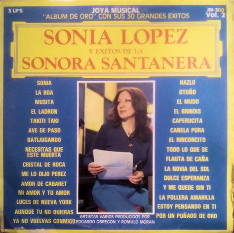 Sonia López Y La Sonora Santanera Album De Oro Con Sus 30 Grandes