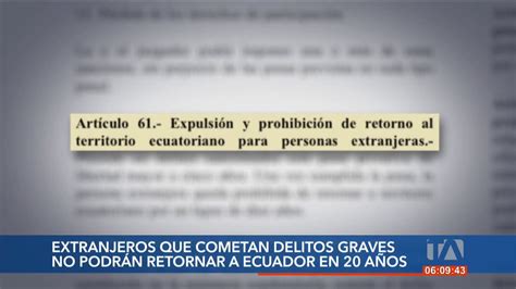 Prohibici N De Ingreso Al Pa S A Extranjeros Que Cometan Delitos Graves