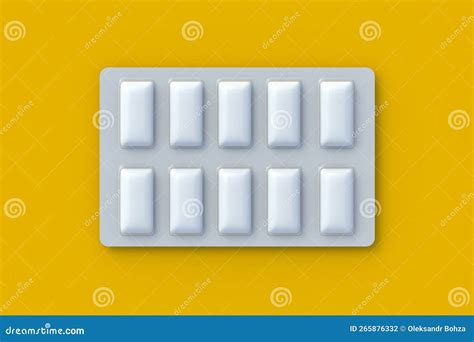 Chewing Gum In Blister Pack Mint Bubblegum Stock Illustration Illustration Of Render Chew