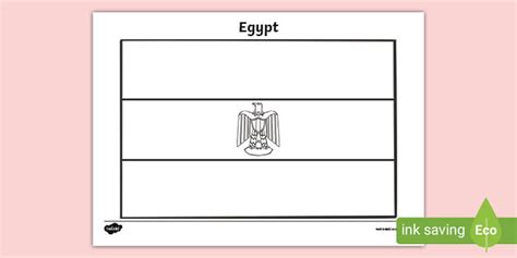 Free Egypt Flag Colouring Sheet Twinkl Flags And Countries