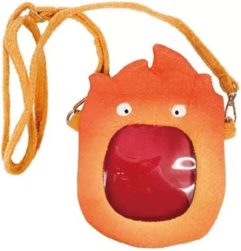 HOWL S MOVING CASTLE Plush Pochette Calcifer Shoulder Bag Pouch Studio