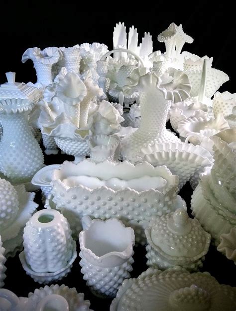 Heidi S Fenton Hobnail Milk Glass Collection