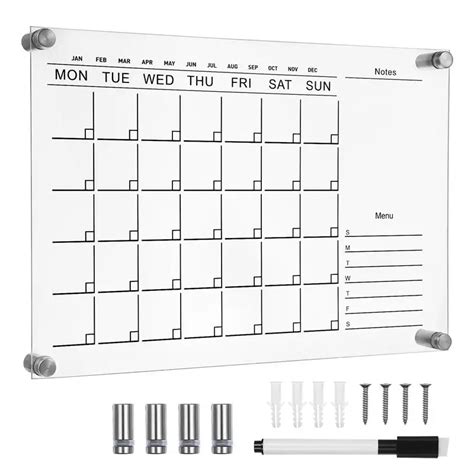 Planejador Semanal Mensal Manuscrito Tabela Calend Rio Dry Apagar