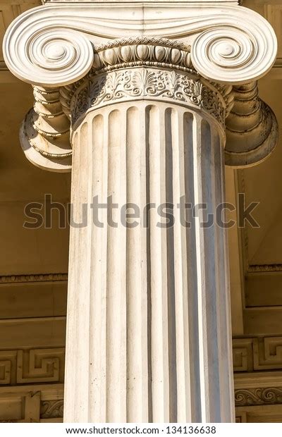 Greek Ionic Column Stock Photo (Edit Now) 134136638