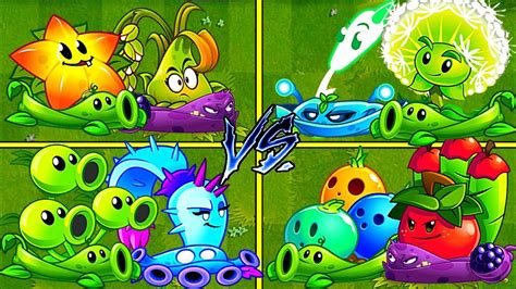 Random 4 Pair Team Plants Vine Battles Which Team Will Win PvZ2