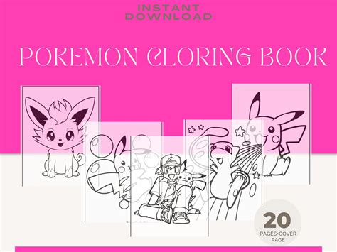 Pokemon Coloring Pages Bundle Of 20 New Pokemon Coloring Book Pikachu