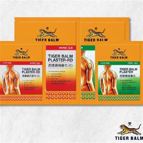 Tiger Balm Plaster Warm Cool Large Small 2pcs Shopee Malaysia