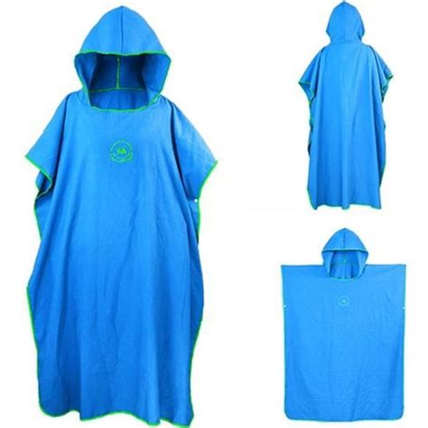 Serviette Serviette Poncho Avec Capuchon Microfibre Surf Poncho Wetsuit