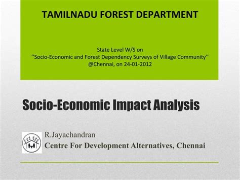 Socio Economic Impact Analysis PPT