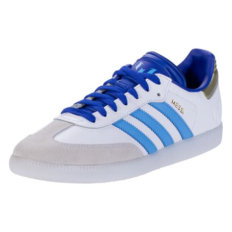 Adidas Samba Messi Soccer Shoes Whitegoldsky Blue Soccer Wearhouse