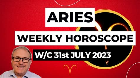 Aries Horoscope Weekly Astrology From 31st July 2023 YouTube