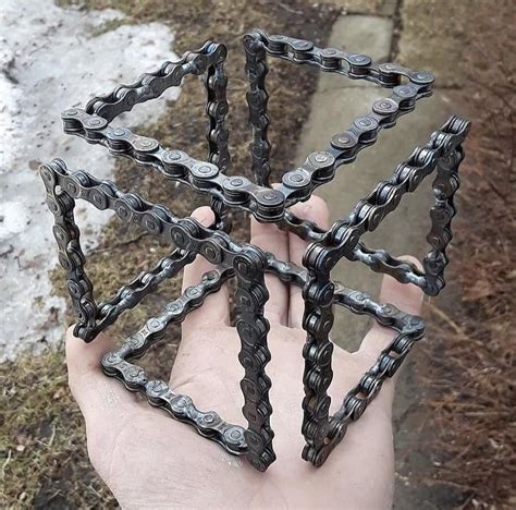 This Floating Cube Made With Chains R Didntknowiwantedthat