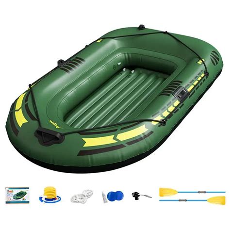 Bateau Gonflable Portable Avec Pompe Rames Pour Adultes Cano Kayak