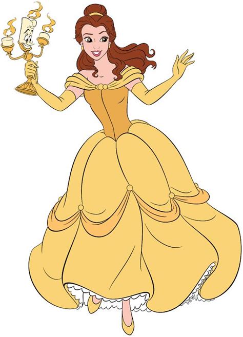 Clip Art Of Belle With Lumiere Disney Beautyandthebeast Belle